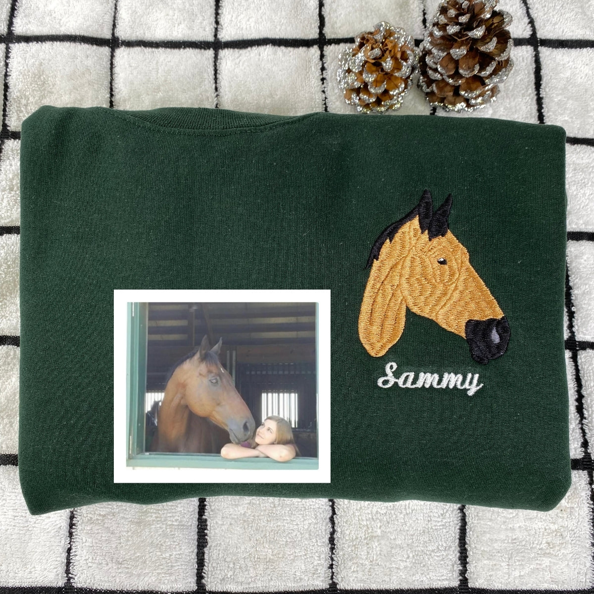 Custom Horse Rider Hoodies - Personalized Equestrian Portrait Sweatshirts - Horse & Rider Memory Gift