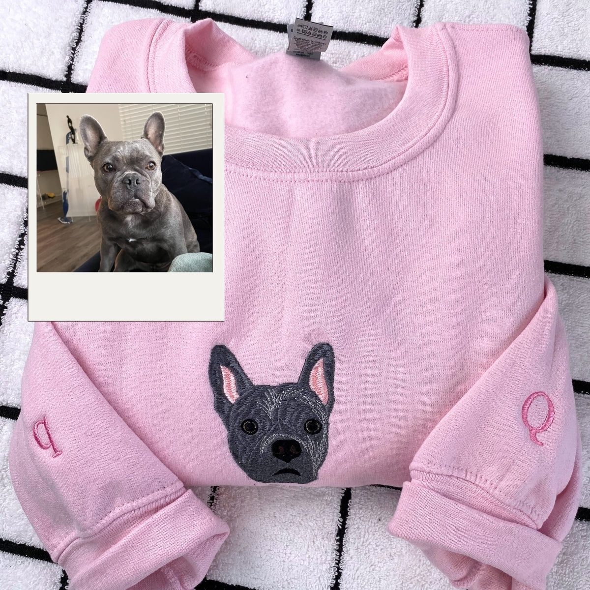 Pet Portrait Hoodies Custom - Dog Face Embroidered Sweatshirts - Personalized Pet Parent Gift